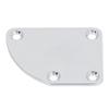 Guitar Neck Reinforcement Plate with Screws 4 Hole Curved Neck Joint Protection Board for Electric Guitar Bass
