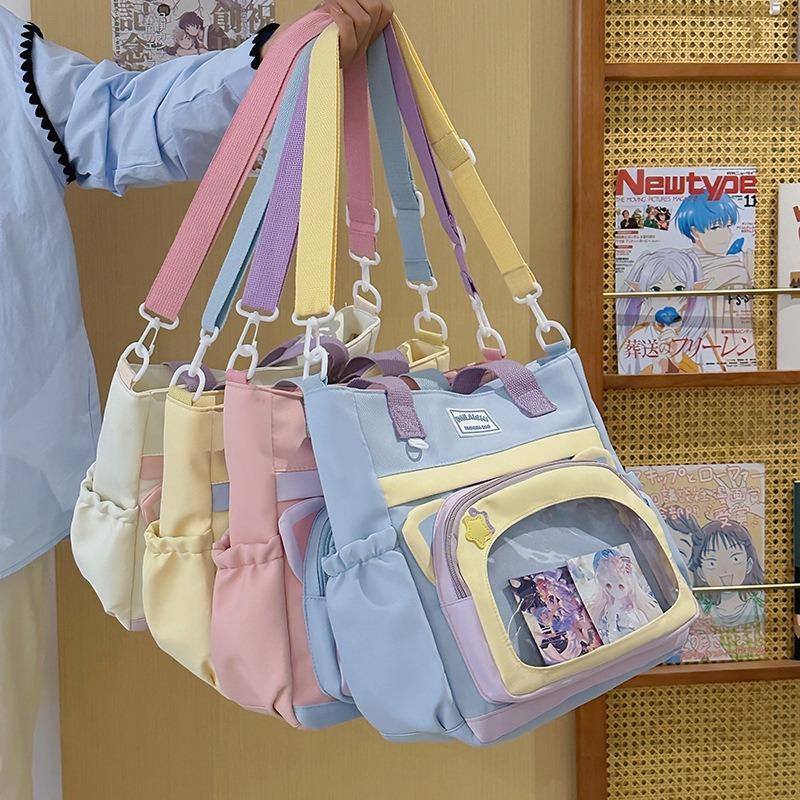 Student Tutoring Bag Messenger Bag Large Capacity Versatile Small Fresh Sweet Beauty College Junior High School Schoolbag