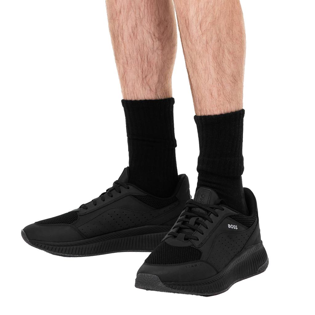 BOSS Mens TTNM EVO Leather Chunky Sole Trainers