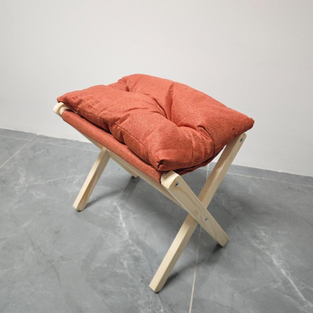 

Бамбуковая складная педаль с мягким сиденьем-подушкой - Портативная для использования в офисе и дома, Компактный дизайн, Мебель-подставка для ног оранжевый