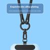 Metal Phone Lanyard Gasket Patch Rotatable Metal Buckle Hanging Steel Clip Card Cord Tab Mobile Phone Accessories