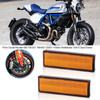 2 Pcs Plastic Motorcycle Reflectors Tail Brake Stop Marker Part Fit for Ducati Monster