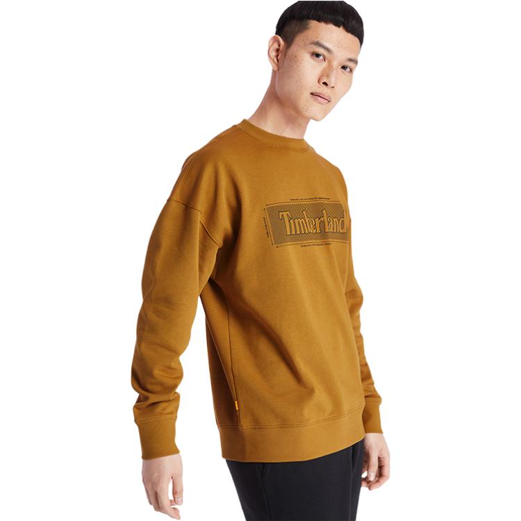 Timberland Sudadera holgada de cuello redondo para hombre para exterior Color trigo A2A14-P47