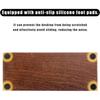 Solid Wood Espresso Tamping Station 51-58mm Adjustable Height Portafilter Holder Non-Slip Coffee Tamper