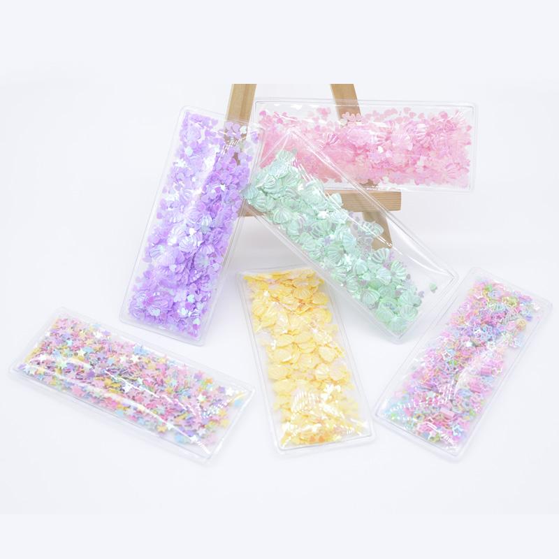 

12 шт. 88*36 мм, прозрачные зажимы со звездами и блестками BB, накладки, накладки, наклейки на украшения дома, принадлежности для скрапбукинга разноцветные