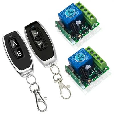 433 MHz Universal-Tor-Fernbedienung DC 12 V 10 A Relaisempfänger Drahtlose Radiofrequenz-Lernfernbedienung für Tor LED Garagentor