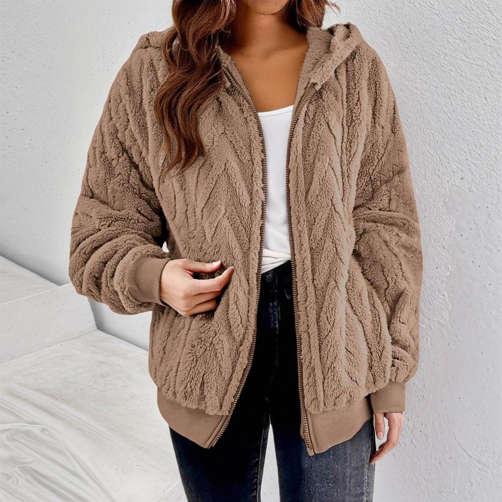 Plaid Fleece Vest For Women Hooded Fall Winter Fuzzy Thermal Warm Sleeveless Jacket Trendy Outwear