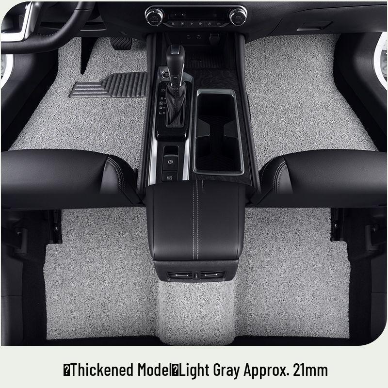 BYD Yuan UP Car Mats: Silk Loop Driver's Seat & Rear Floor Mats, Upper Carpet, Thickened Single Piece