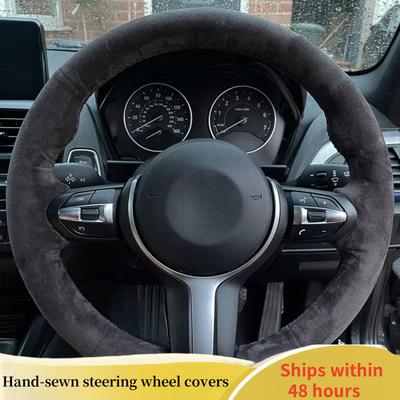 Car Steering Wheel Cover For BMW M Sport F30 F31 F34 F10 F11 F07 X1 X2 X3 F25 F32 F33 F36 F48 F39 DIY Suede Steering Wheel Braid