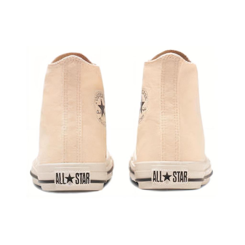 Converse All Star WASHEDCANVAS HI Abrasion Resistant Cushioning High top Canvas Shoes Unisex Ecru Japan Version 31312101