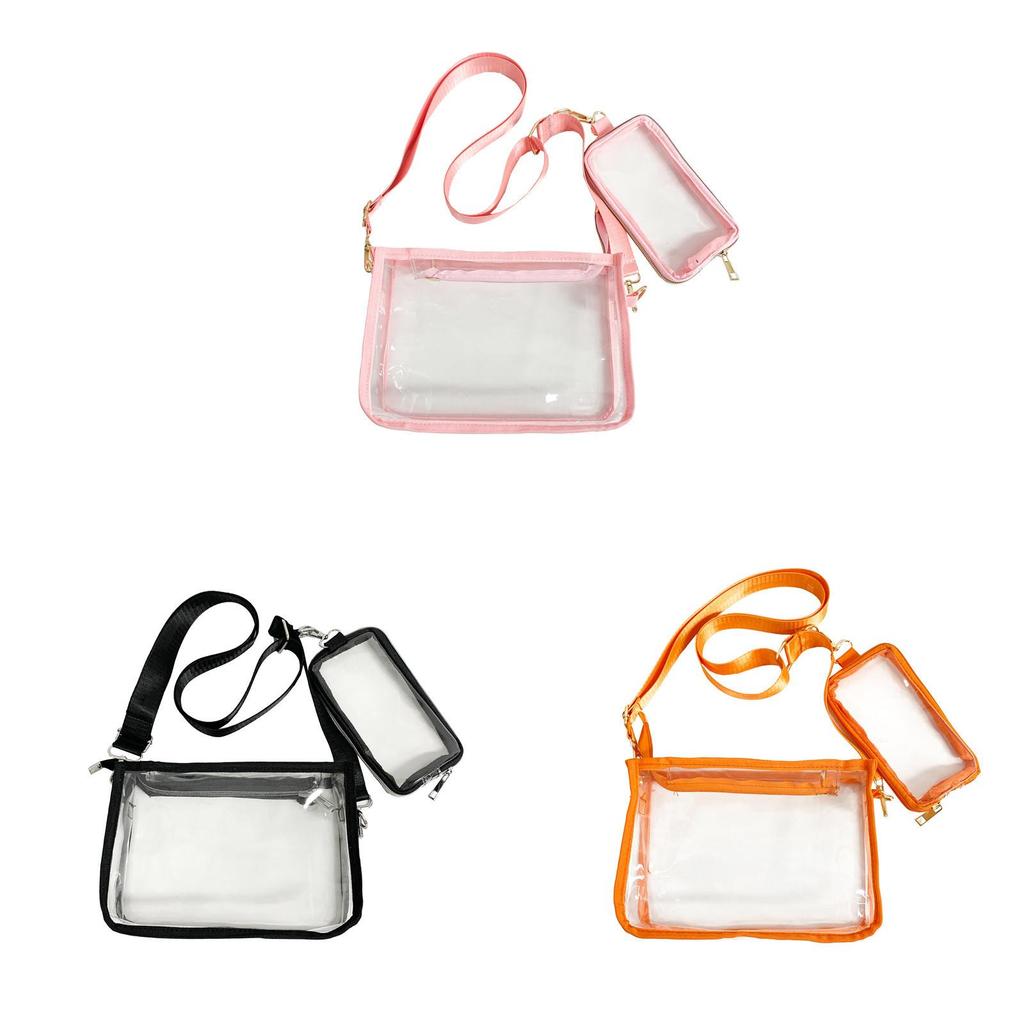 Pvc Transparent Crossbody Bag For Men Waterproof Fashion Travel Organizer