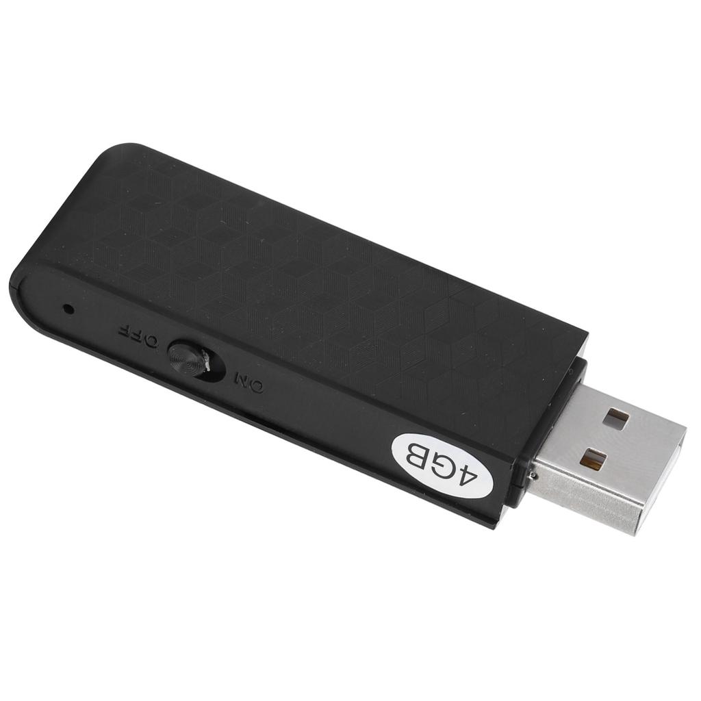 Portable Small Mini Audio Recording Equipment Device U Disk Sound Recorder Black4GB