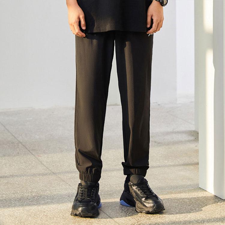 Li Ning Training Series Loose Breathable Cuffed Nine-Point Sports Pants Men Pants Black AYKR445-1