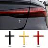 Distintivi Metallici per Auto a Forma di Croce Unica, Adesivi Creativi per Coda e Fiancate per Decorazione.