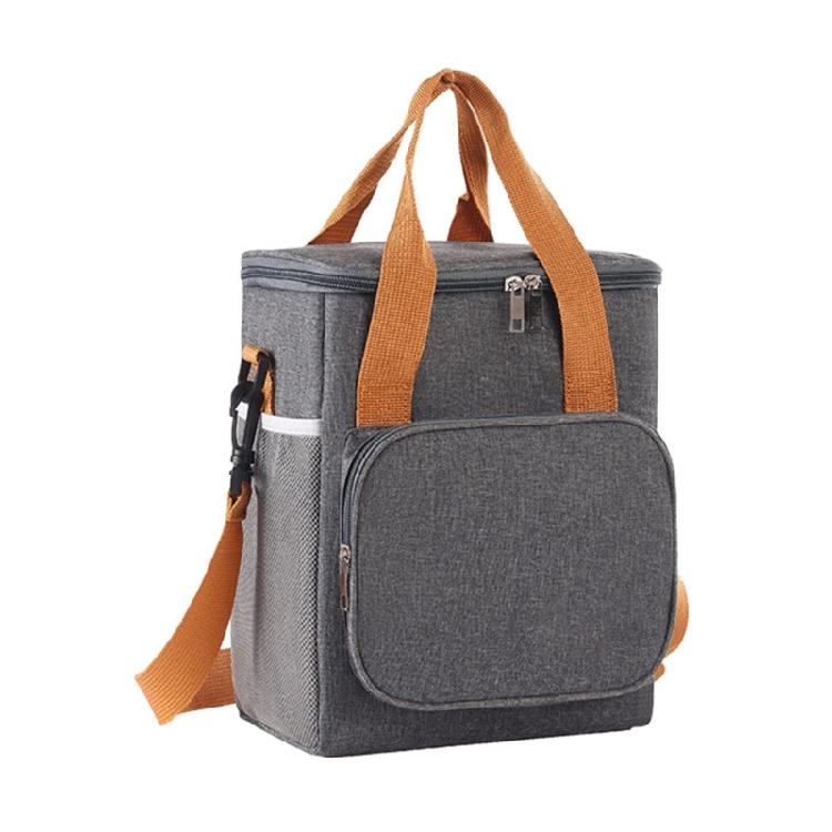 Непромокаемая Изолированная Сумка для Еды Ткань Оксфорд Съемный Плечевой Ремень Контейнер для Еды Ланч-холдер для Офиса Школы серый 1080₽