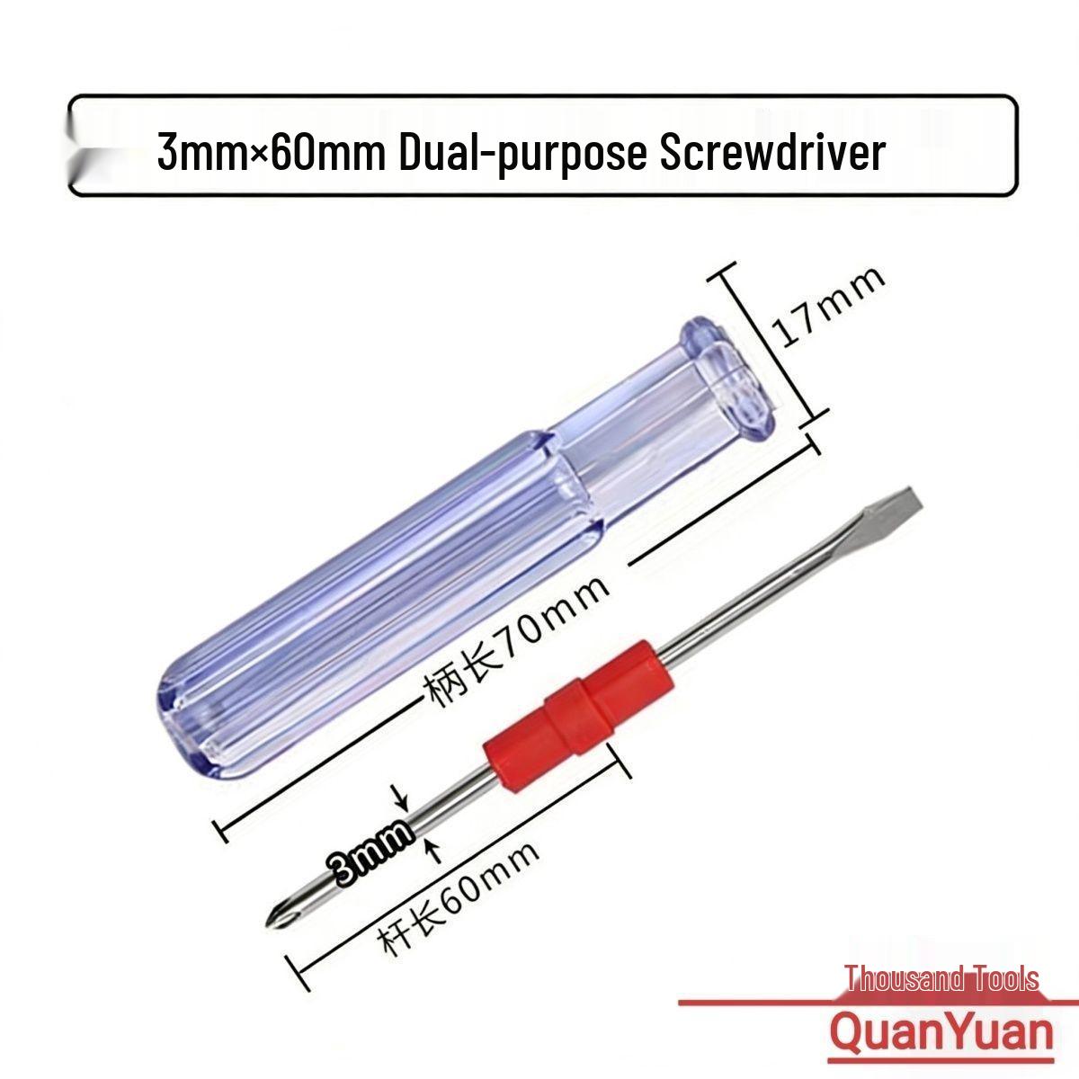 Magnetic 2-in-1 Screwdriver Set: Flathead & Phillips with Torx Replacement Heads
