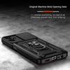 KEYSION Shockproof Case for Samsung A06 A05 A04 Silicone+PC Slide Camera Lens Protection Ring Stand Phone Cover for Galaxy A06
