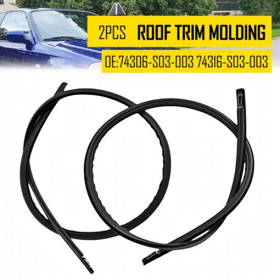 

New SIDE Molding R ROOF L Set For HONDA CIVIC EK2 EK3 EK9 3 Door EXV