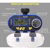 Two Outlets Garden Digital Electronic Water Timer Solenoid Valve Garden Irrigation Controller for Garden,Yard