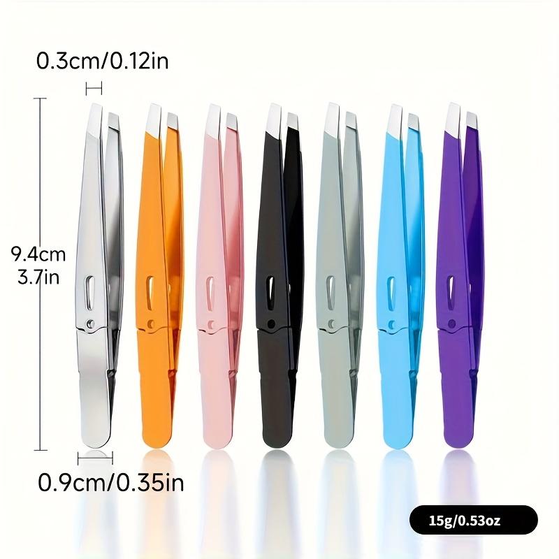 High-Precision Tweezers Stainless Steel Material with Excellent Rubber and Plastic Surface Feel Seamless Slant Tip