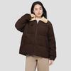 Gap Women's Puffer Series Corduroy Faux Shearling Lapel Down Jacket