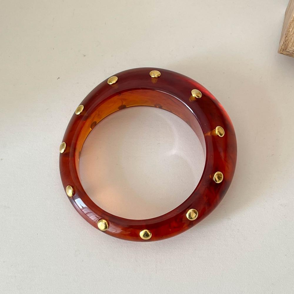 Fashion Geometric Chunky Punk Jewelry Exaggerated Retro Bangle Girls