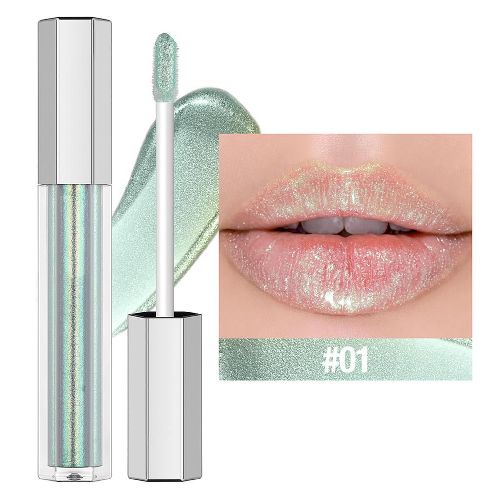 Natural Shine Lip Gloss 1Pc for Women Girls Hydrating Moisturizing with Glittery Pearl Finish Long Lasting Cosmetic Makeup Essential