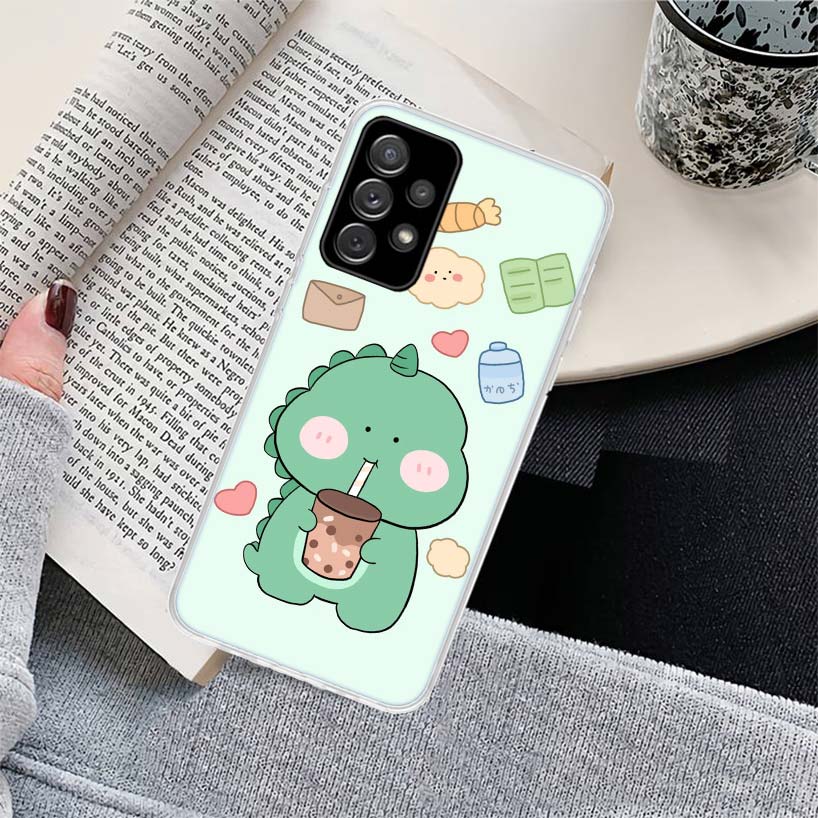 

Cute cartoon dinosaur Phone Case for Samsung Galaxy A17 A16 A15 A14 A13 A57 A56 A55 A54 A53 A37 A36 A35 A34 A33 A26 A25 A24 A23 Samsung A06