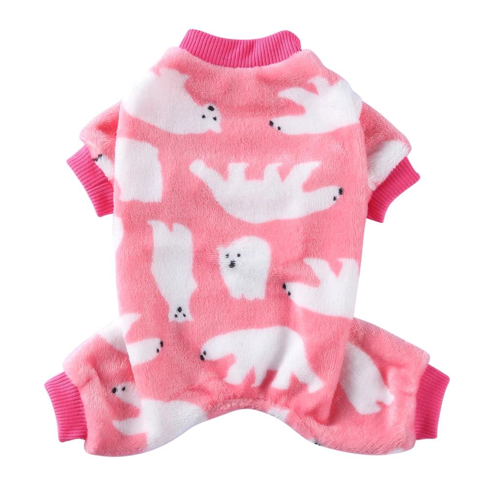 Warm Christmas Pet Dog Pajamas Fleece