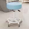 Beauty Rotating Stool with Backrest - Makeup/Barber/Dressing Table Chair with Casters