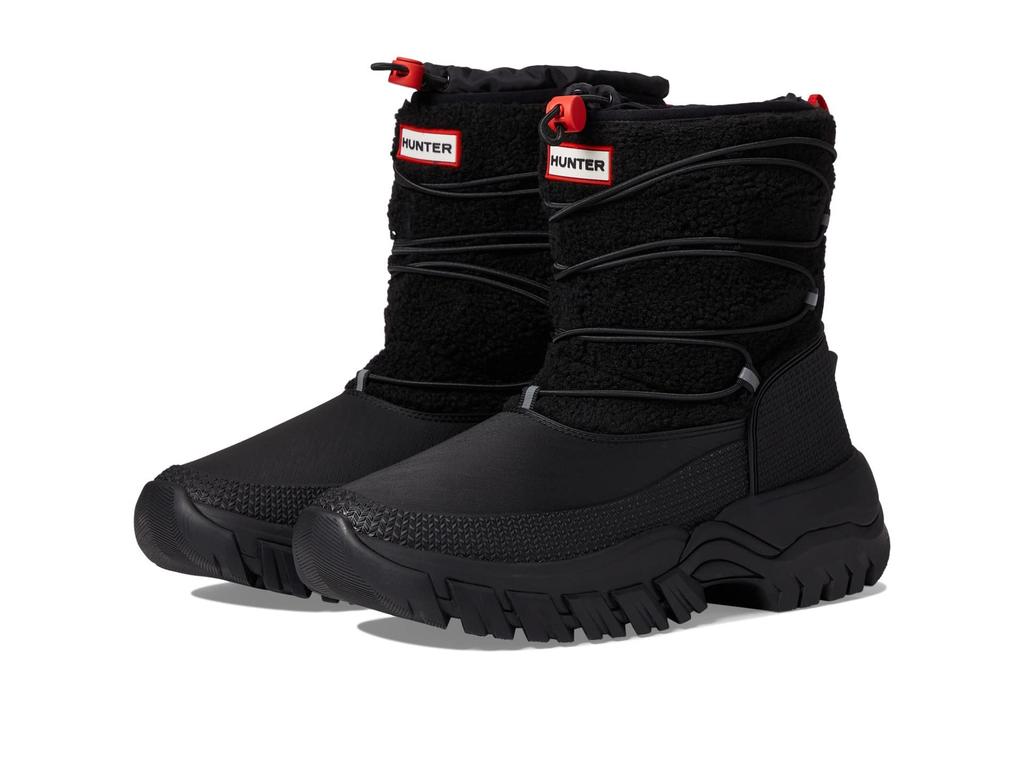 Hunter Wanderer Vegan Shearling Insulated Short Snow Boots Women's