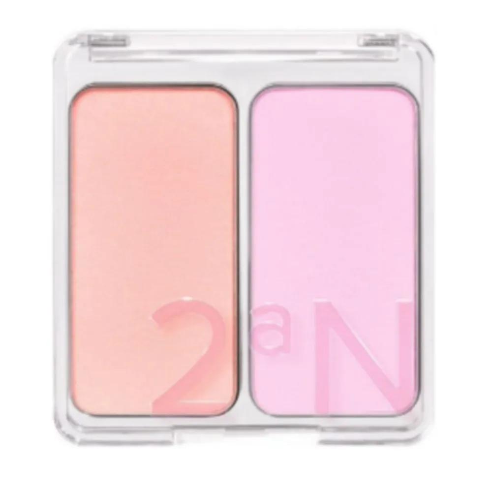 2aN Dual Matte Blusher Cheek Neutral 15 Mango Berry