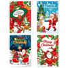 8 Pezzi Stili Adesivi Felice Anno Nuovo Buon Natale Babbo Natale Pupazzo di Neve Adesivi per Bottiglie di Vino Decorazione Tavola Festa