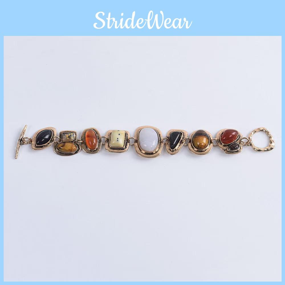 Trendy Geometric Pendant Necklace And Bracelet Combo For Females With Stylish Alloy Finish