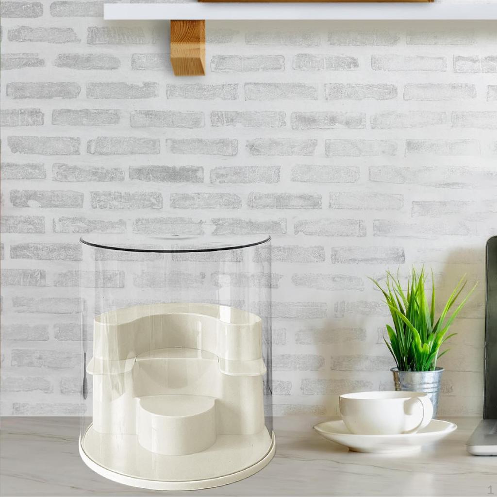 Transparente Vitrine für Figuren Schaukastenschrank 3 Etagen Schutz Stapelbare Box Aufbewahrung