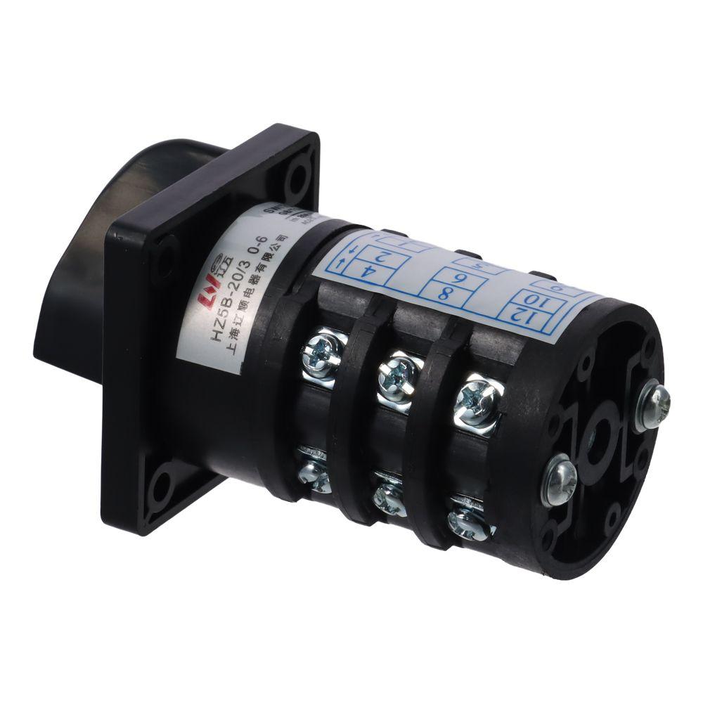 12 Terminals Rotary Changeover Switch 20A 500V 4W Combination Changeover Switch Changeover Switch