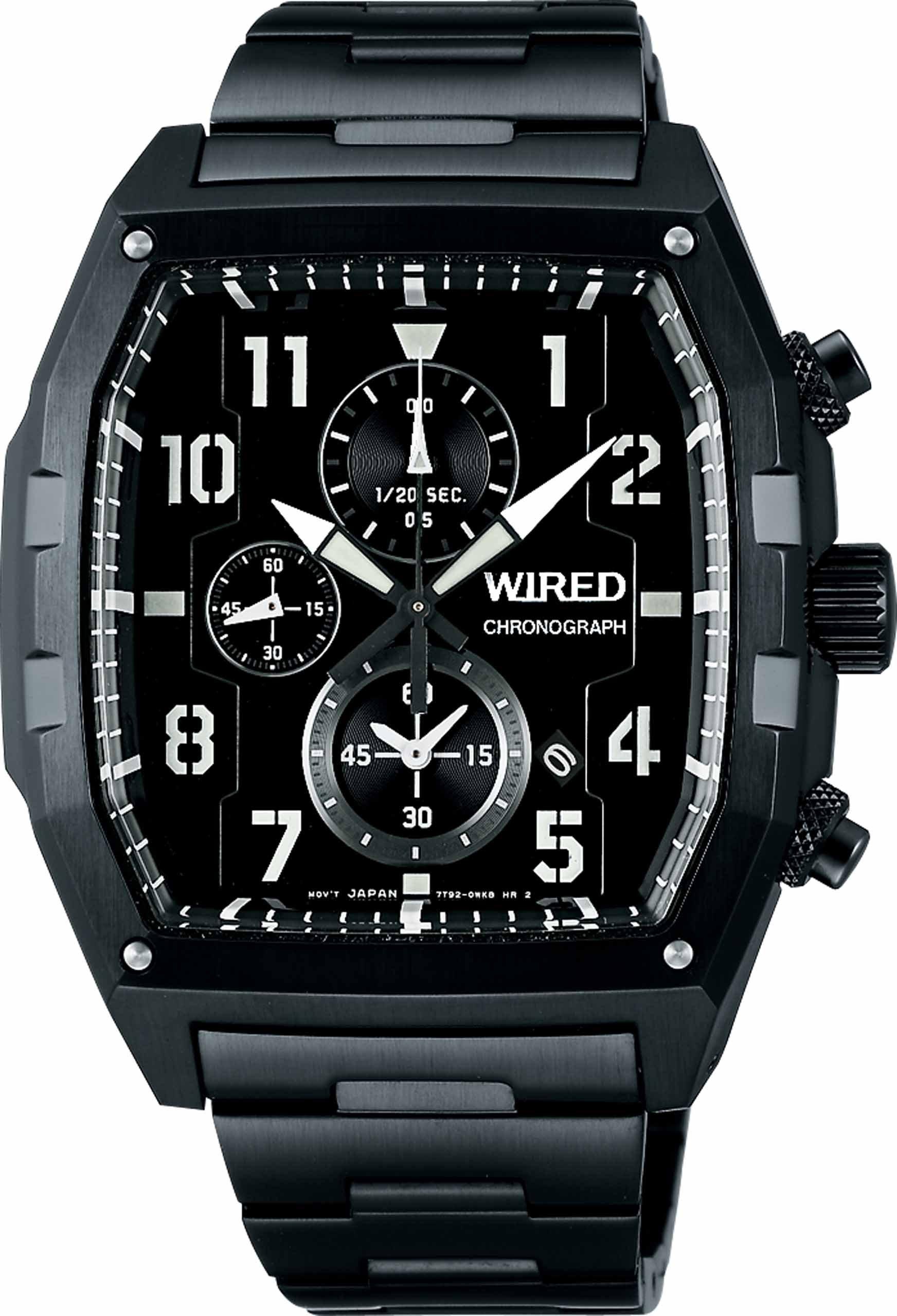 

Часы Seiko AGAV089 Проводные Tono Хронограф Кварцевые Хардлекс Черные Часы