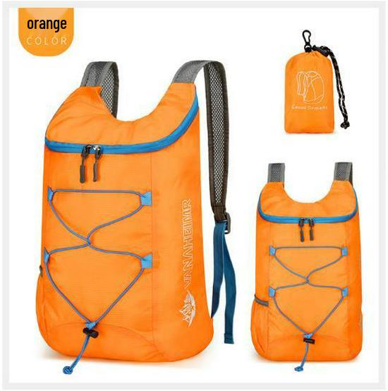 

New Lightweight Waterproof Hiking & Cycling Backpack - Large Capacity, Multifunctional, Foldable Under 20L помаранчевий