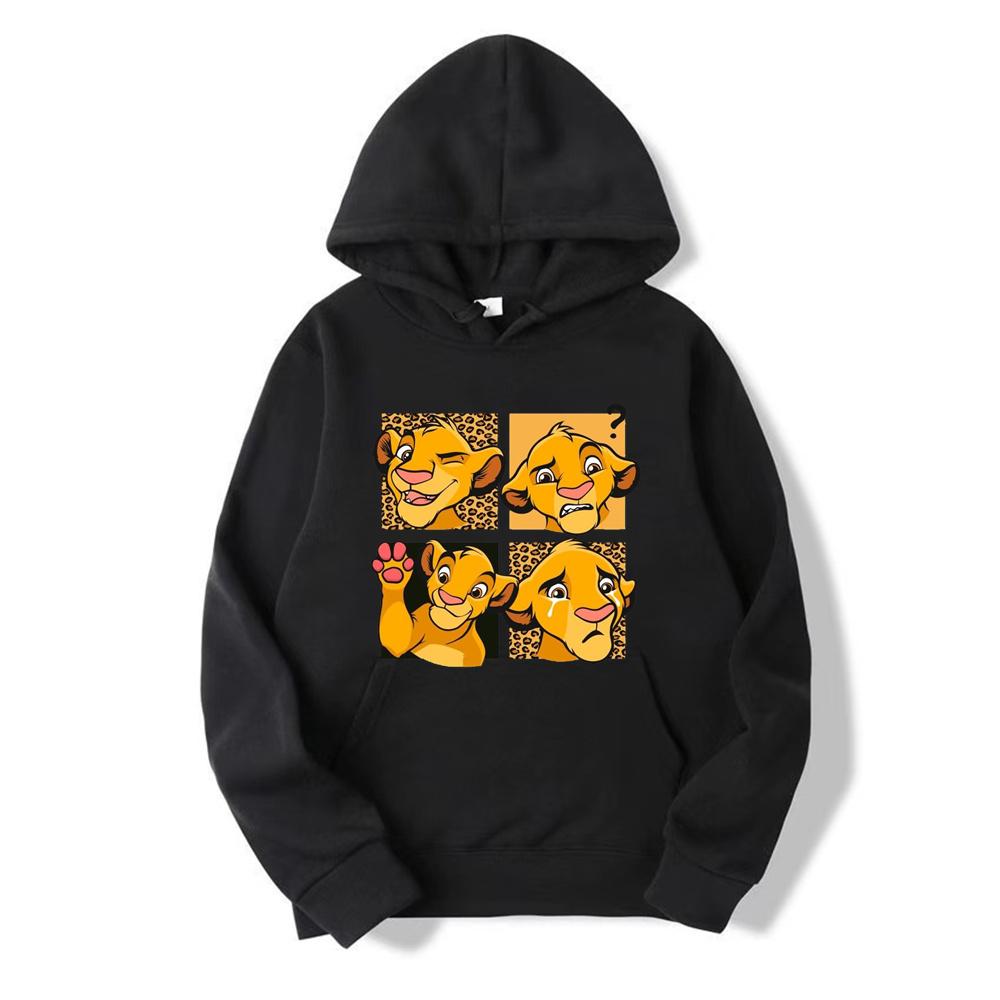 

2025 New Disney The Lion King Hoodies Cartoon Anime for Men Women Couple Hooded Hoodie Youth Autumn and Winter Casual Clothes S