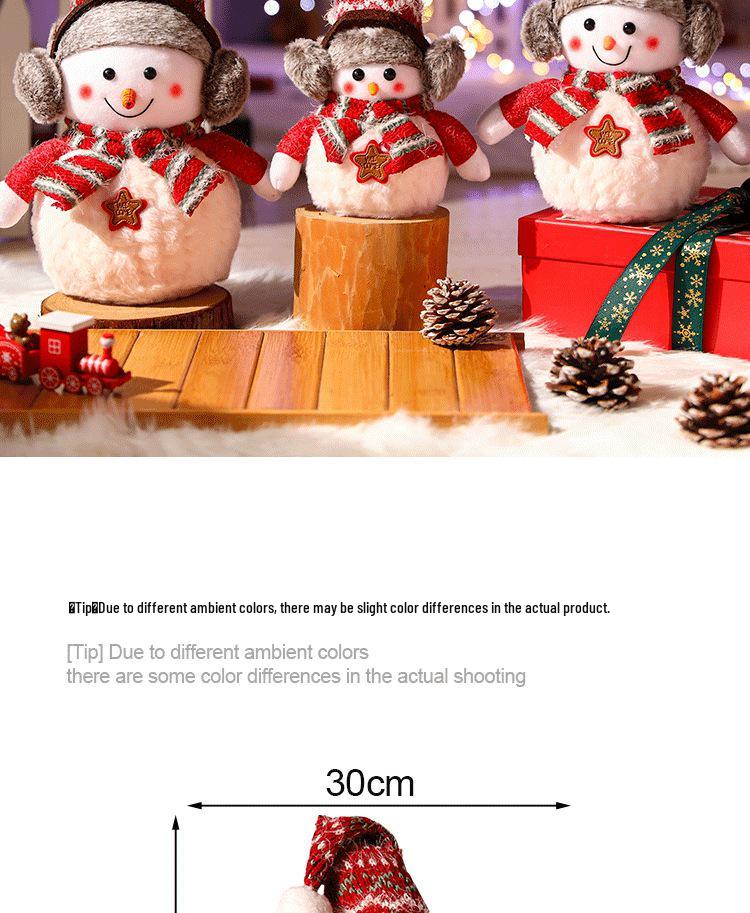 Large Snowman Figurine for Christmas Decoration and Party Atmosphere