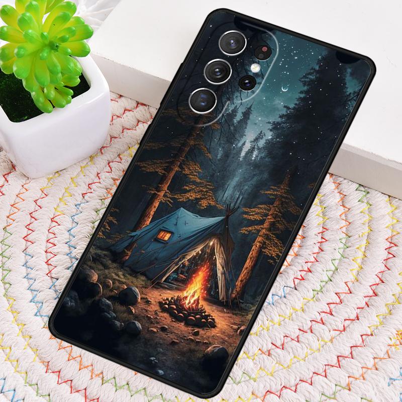 Nature Camping Art Silicone Phone Case For Samsung Galaxy Note 10 Pro S26 S25 S24 S23 S22 S21 Plus S25Ultra Capa Cover