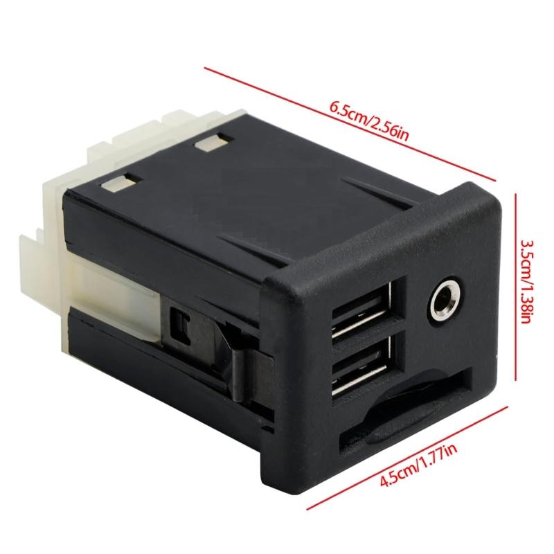 USB Port Jacks Card Interface 13581213 13599454 13581210 for ATS Center Console Auxiliary Jacks Replacement