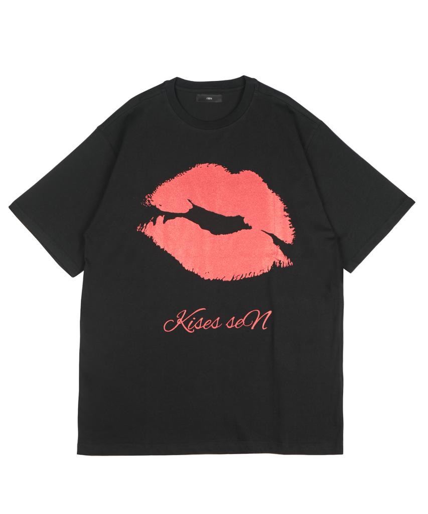 Monkey Flower Women'S Kiss Pearl Print Oversized Short Sleeve T-Shirt / Sm8Wts02F White