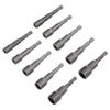 2 Set Magnetic Hex Socket Set 1/4in Shank 65mm Screw Nut Driver Setter Drill Bit 1/4in 5/16in 3/8in 