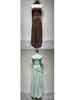 Chique Strapless Effen Kleur Maxi Jurk – Sexy Backless Design met Hoge Split