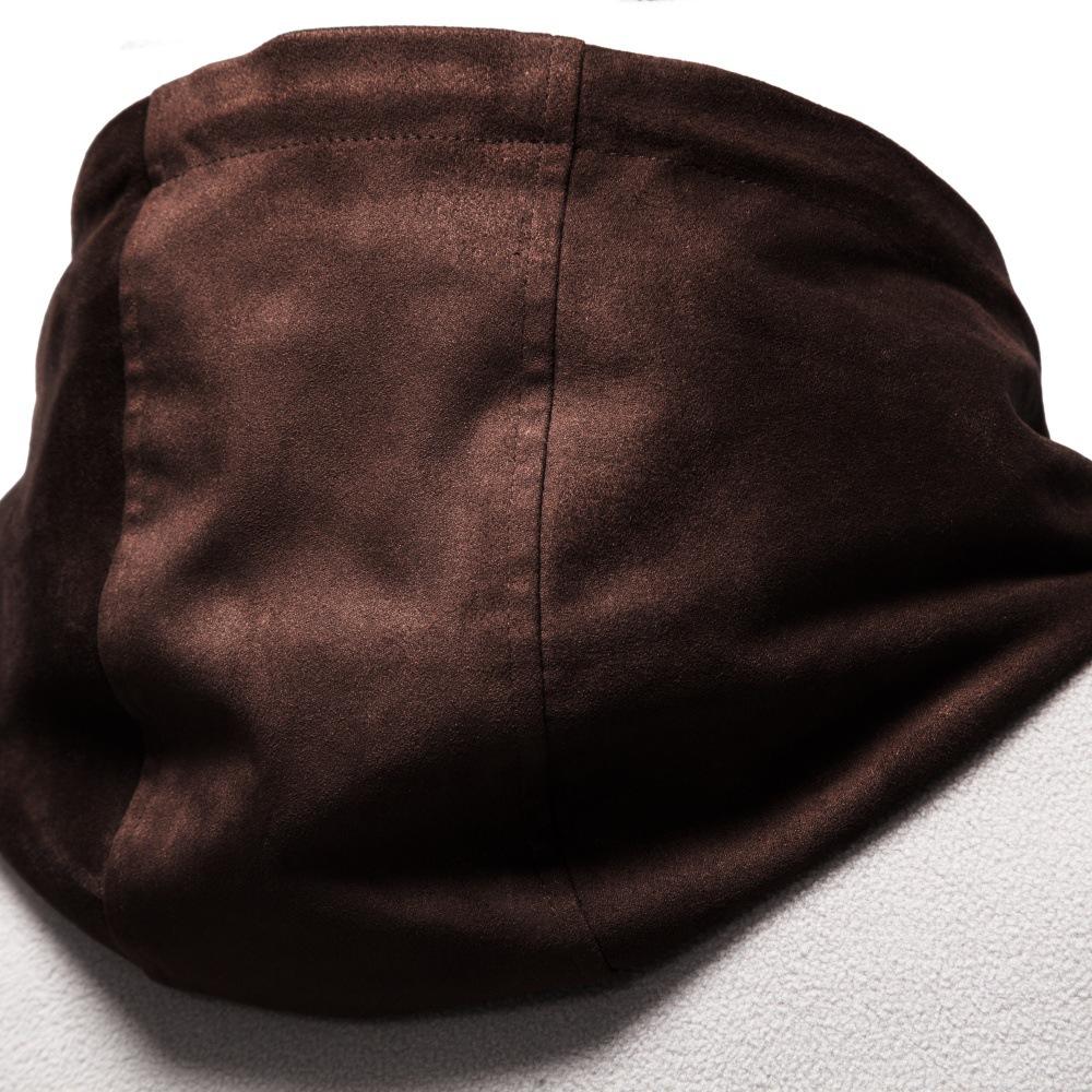 Gant Felpa Spessa con Patchwork in Camoscio Ricamato Pile Autunno Inverno 2026 Giacca da Uomo