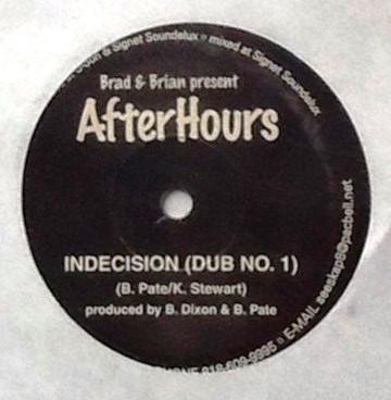 

7inch Record DYNAMICS AFTERHOURS Su Su Shuffle Indecision Dub No. SUSU7 Not On Label 1998 US Reggae Ska Dub Used