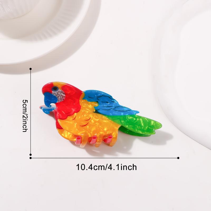 1 Stück PVC Niedlicher Vogel Greifclip Bunter Haarnadel Hai Clip Haare Damen Zubehör Mädchen Haarkralle