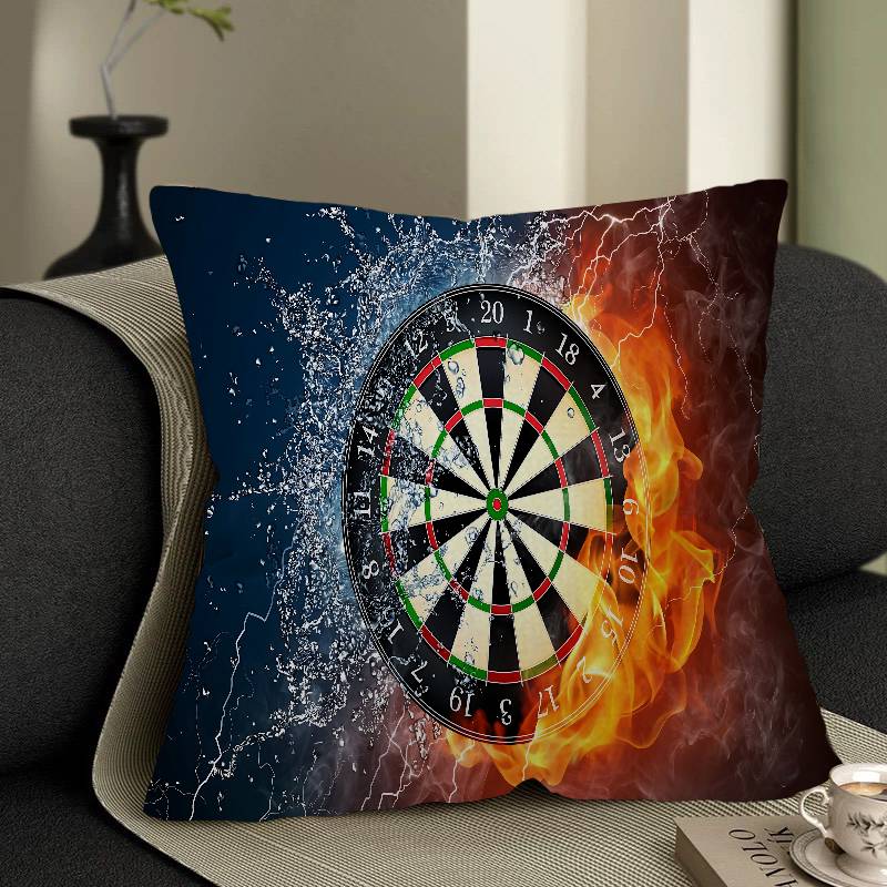 Playroom Dart Carpet Cushion Cover Pillowcase Upholstery Sofa Throw Pillow Home Decor Pillowcas