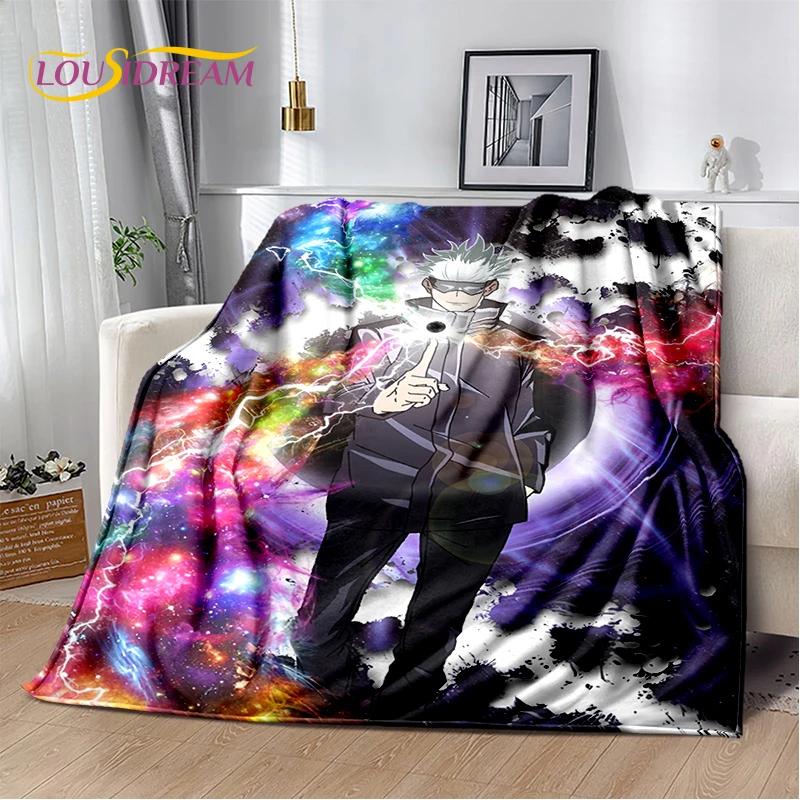 3D Jujutsu Kaisen Anime Cartoon Itadori Yuji Soft Flannel Blanket,Throw Blanket Comfortable Blanket for Picnic Beds Sofa Home